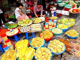 Just before the Tet holiday, the markets were crammed with everything you can imagine.